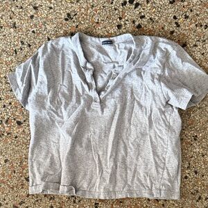 Brandy Gray Short Sleeve Shirt